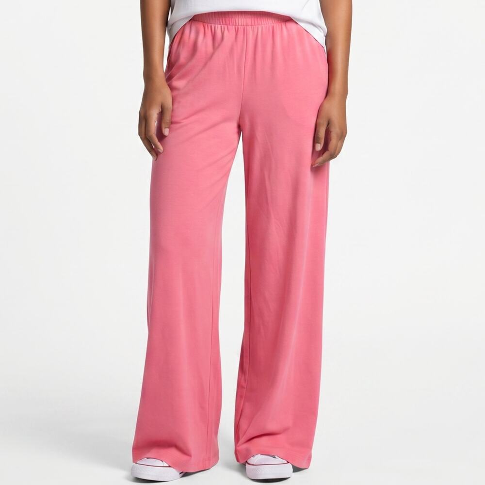 Lululemon Athletic Pants Womens Size 10 Pink Wide Leg Stretch Casual Athleisure